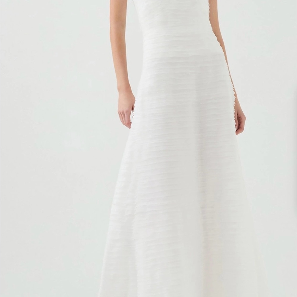 Aje White Soundscape Maxi Dress